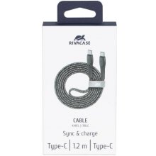 RIVACASE CABLE USB-C TO USB-C 1.2M/GREY...