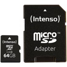 Mälukaart Intenso 64GB MicroSDHC MicroSDXC...