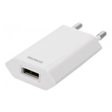 DELTACO USB wall charger, 1x USB-A, 1 A, 5...
