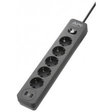 APC PME5U2B-GR surge protector Black 5 AC...