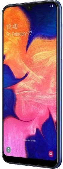 Samsung Galaxy A10 Blue Dual Sim 6 2 Ips Lcd 720x1520 1 6ghz 1 35ghz 32gb 2gb Ram Android 9 0 Microsd Microusb Wifi 4g Bt Sm A105 Blue 01 Ee