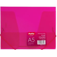Patio Kummiga mapp 0,45mm A5 roosa