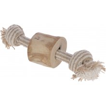 KERBL Jute and cotton dog tug, coffee wood -...