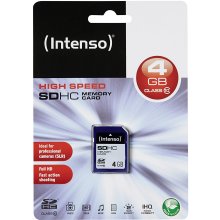 Флешка Intenso SD 4GB 12/20 Class 10