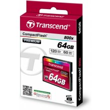 Mälukaart Transcend Compact Flash 64GB 800x