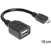 DELOCK Kabel A -> Micro-B Bu/St OTG 0.15m sw