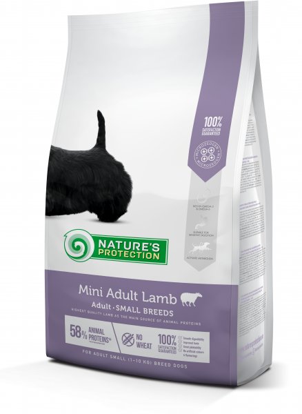 Natures Protection Nature s Protection Mini Adult Lamb Small breed dog 7.5 kg dry food for adult small breed dogs with lamb NPS45735 Pets24.ee