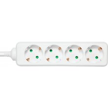 DELTACO Earthed power strip 4x CEE 7/3, 1x...