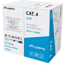 Lanberg UTP LAN cable CAT.6 305M CCA wire...