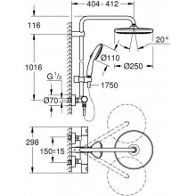 Grohe Tempesta System 250, 26670001