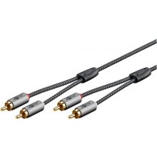 Goobay RCA audiokabel Stereo 0,5 m Grå