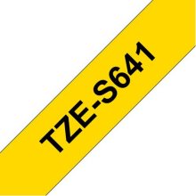 Brother TZE-S641 label-making tape Black on...