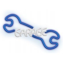 Forever Light Neon PLEXI LED GARAGE blue...