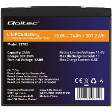 Qoltec 53702 LiFePO4 battery / 24Ah