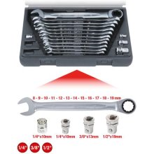 KS Tools GEARplus Ratchet Ring Spanner-Set...