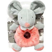 TULILO Rattle Mouse 18 cm peach