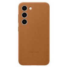 Samsung Galaxy S23 leather case, camel