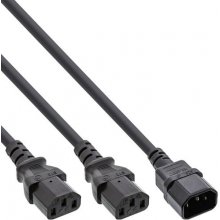 InLine power Y-cable German Type F 1x...