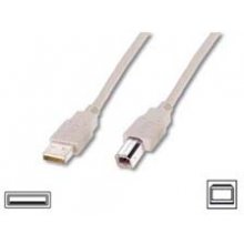 DIGITUS USB 2.0 Anschlusskabel, 3m, beige
