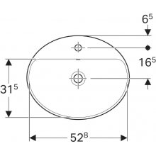 Geberit VARIFORM 500.720.01.2, 55 cm