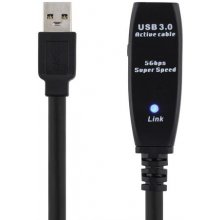 DELTACO Cable USB 3.0, 5.0m, black...