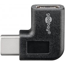 Goobay USB-C to USB-C Adapter, 90°, Black