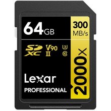 Lexar Professional 2000x 64 GB SDHC UHS-II...