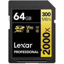 Флешка Lexar Professional 64 GB 2000x UHS-II...