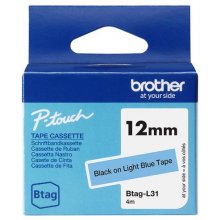 Brother Schriftband 12mmx4m schwarz/hellblau...