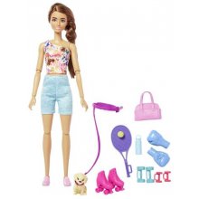Mattel Barbie Doll with Puppy, Workout...