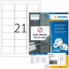 HERMA Repositionable address labels A4...
