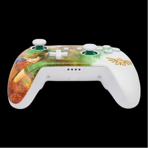 powera enhanced wireless controller for nintendo switch link watercolor