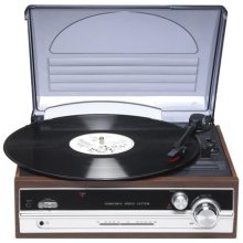 Denver VPR-190 audio turntable Brown