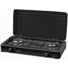 Luxpol 2-burner gas cooker K02SC (black)