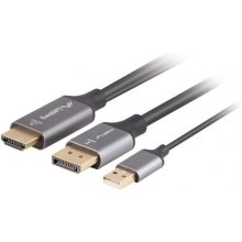 LANBERG HDMI(M)-Displaypor(M) cable 1.8M 4K...