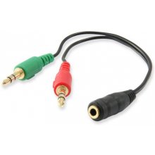 Equip Audiokabel Splitter 3.5mm 2x St/1x Bu