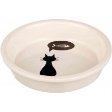 TRIXIE pet bowl, ceramic, with cat and fish...