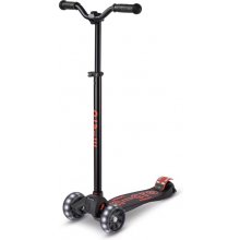 Micro Maxi Deluxe Pro LED scooter Black Red