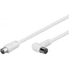 Goobay 67360 coaxial cable 2.5 m IEC White