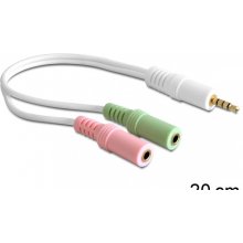 Delock Adapter Kabel 3,5mm stereo -> 2x...