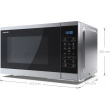 SHARP | YC-MS252AE-S | Microwave Oven | Free...