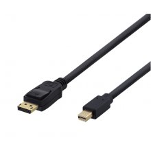 DELTACO DP to Mini DP cable, Ultra HD in...