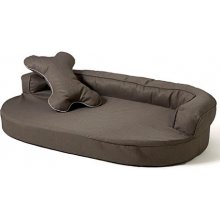 Go Gift Oval sofa - pet bed brown - 100 x 65...