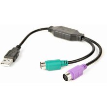 Gembird UAPS12-BK PS/2 cable 0.3 m 2x 6-p...