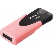 PNY ATTACHE 4 PASTEL 64GB USB2 CORAL READ...