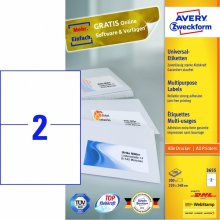 Avery Zweckform, Labels Avery 210 x 148mm...