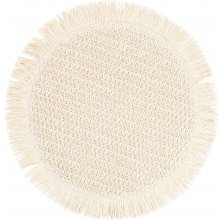 Home4you Lauamatt SUZAN D38cm jute, valge