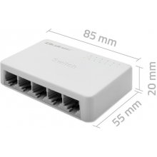 Qoltec Network SWITCH 5xRJ45 port 1000Mbps...