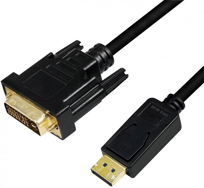 Logilink DisplayPort-Kabel DP 1.2 zu DVI 1.2 1,0m schwarz CV0130 - 01.ee