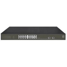 LevelOne Switch 16x GE GES-2118P 2xGSFP 19...